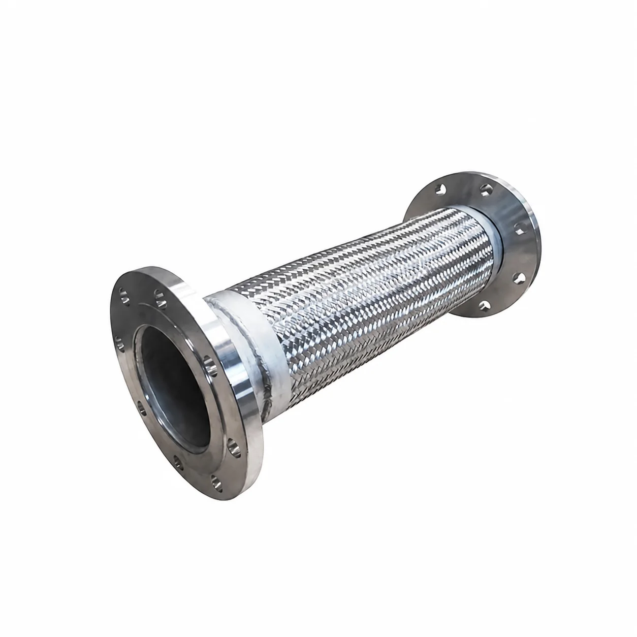 Industrial Braided Stainless Steel Flexible Metal Hose with Loose Flange Flexible Pipe Connector for Gas Oil
