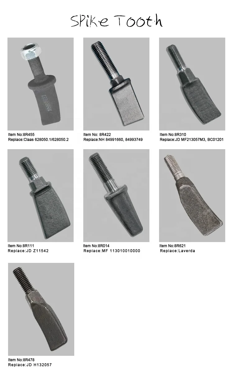 Spike Tooth Z11542 84993749 H132057 628050 for Combine Harvester Spare Parts Tine for Harvester Spare Parts Harrow Tooth