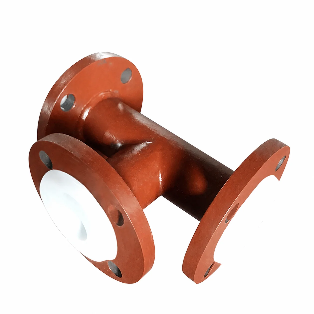 Corrosion Resistance Customized PTFE Lined Equal Tee Carbon Steel Pipe Fittings