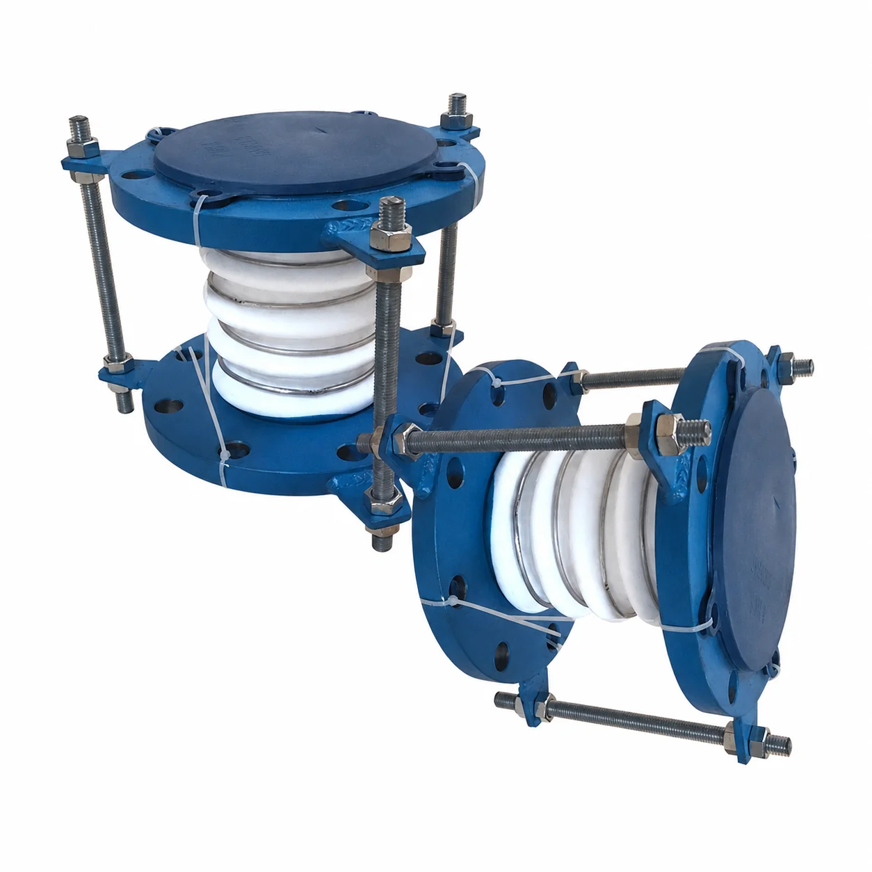 Chemical Resistance Corrosion Full PTFE Lined Compensators Bellow Expansion Joint With Limit