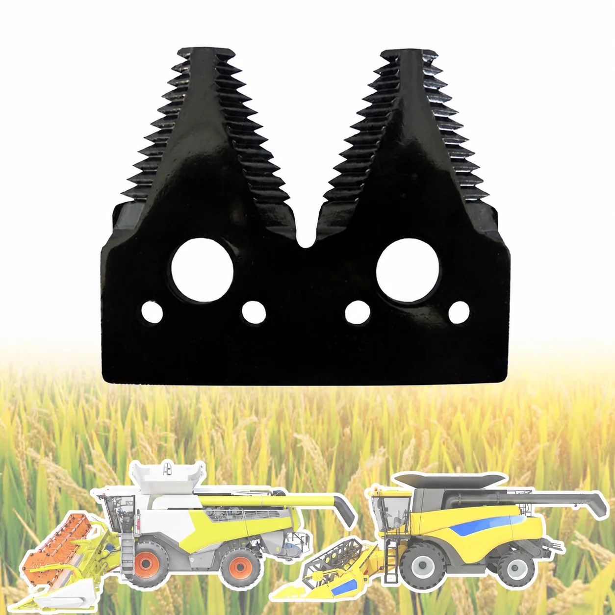 ABLSON Cut-Outs Double-Ended Spare Parts for Harvesters for Bcs Harvester Blade Fit for Parts Cnh New Holland
