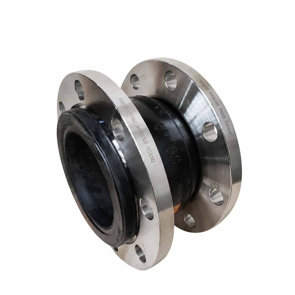 DN100 DN150 PN16 Flange Epdm Flex Bellow Rubber Expans Joint