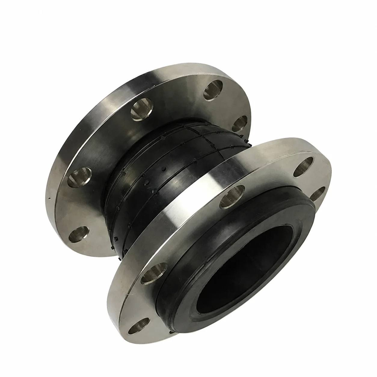 Flanged Connector Coupling Pipeline Bellows Compensator EPDM Flexible Rubber Expansion Joint