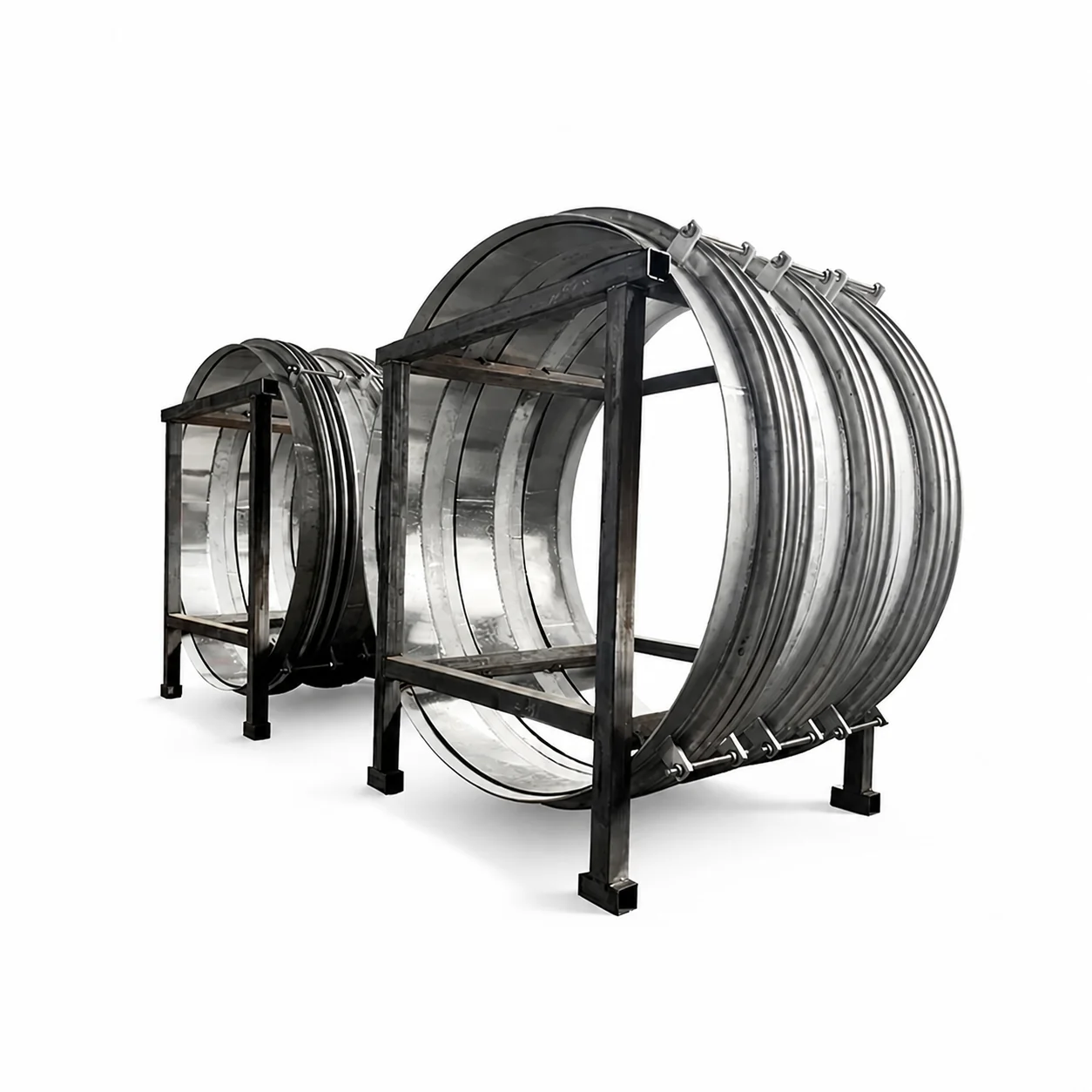 SS304 Flanged Metal Corrugated Pipe Connector Vibration Damping Flexible Bellows Expansion Joint for Pipeline