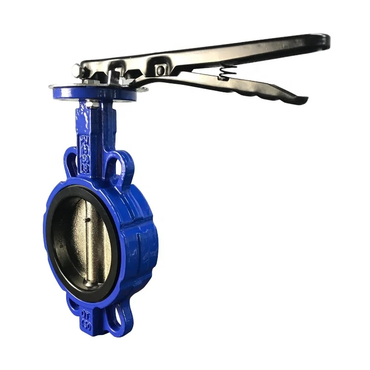 D71x-16Q Handle Type Ductile Iron Center Line Two Way Soft Rubber Seal 4 6 Inch Butterfly Valve