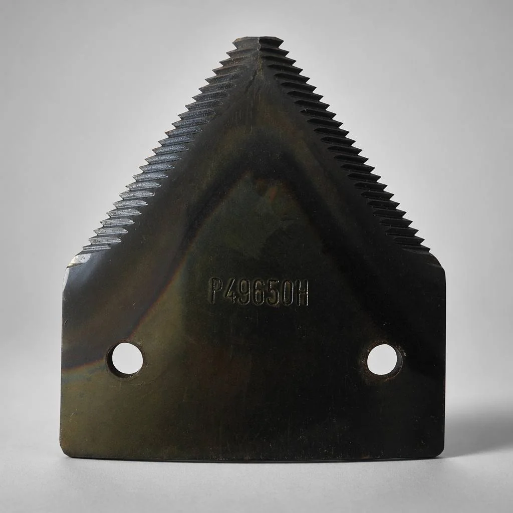 China Factory P49650H Combine Harvester Knife Section 65Mn Steel Serrated Reaper Blade for Agricultural Machinery Spare Parts