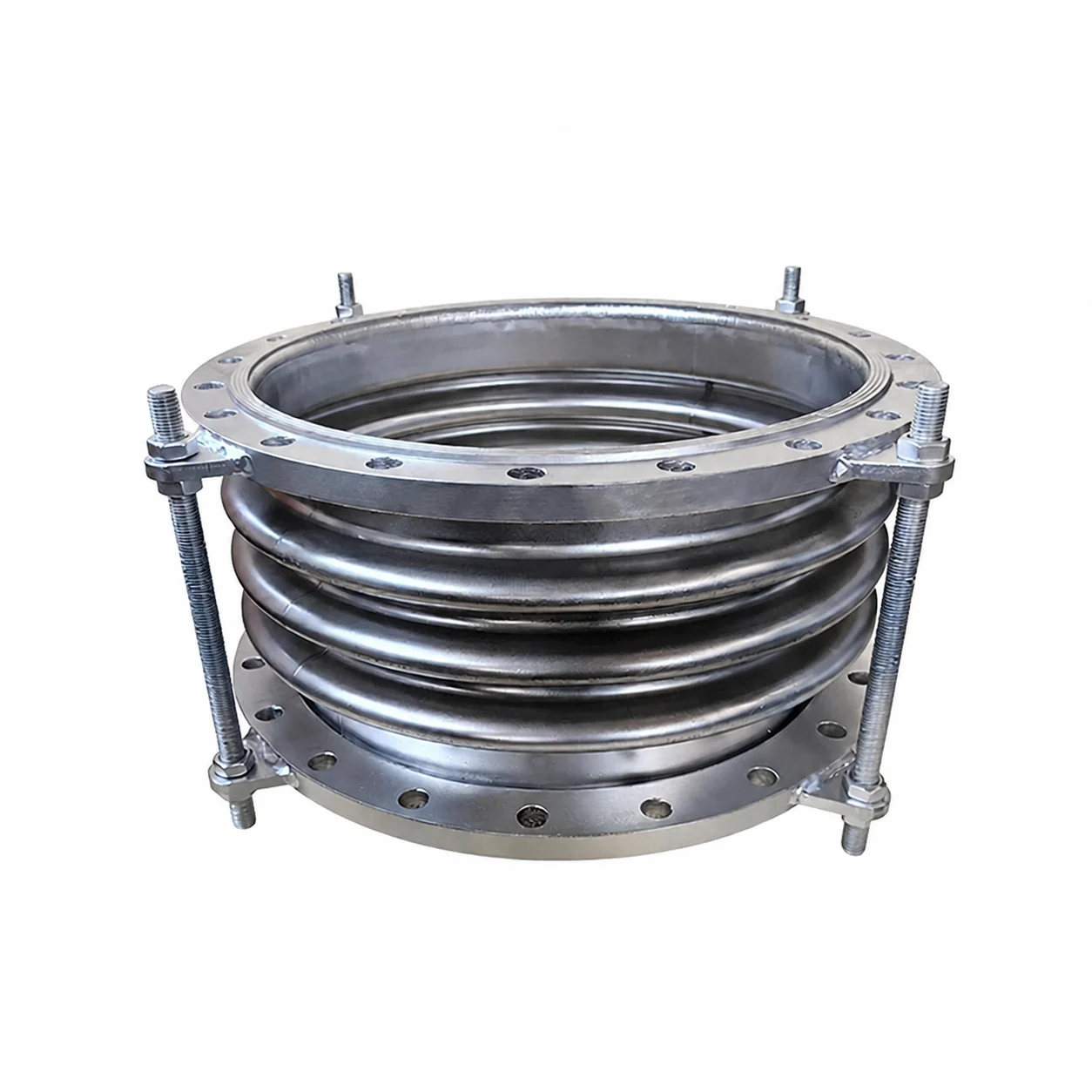 Industrial Flanged Flexible Connector Stainless Steel 304 316L Bellows Metal Expansion Joint  for Thermal Compensation