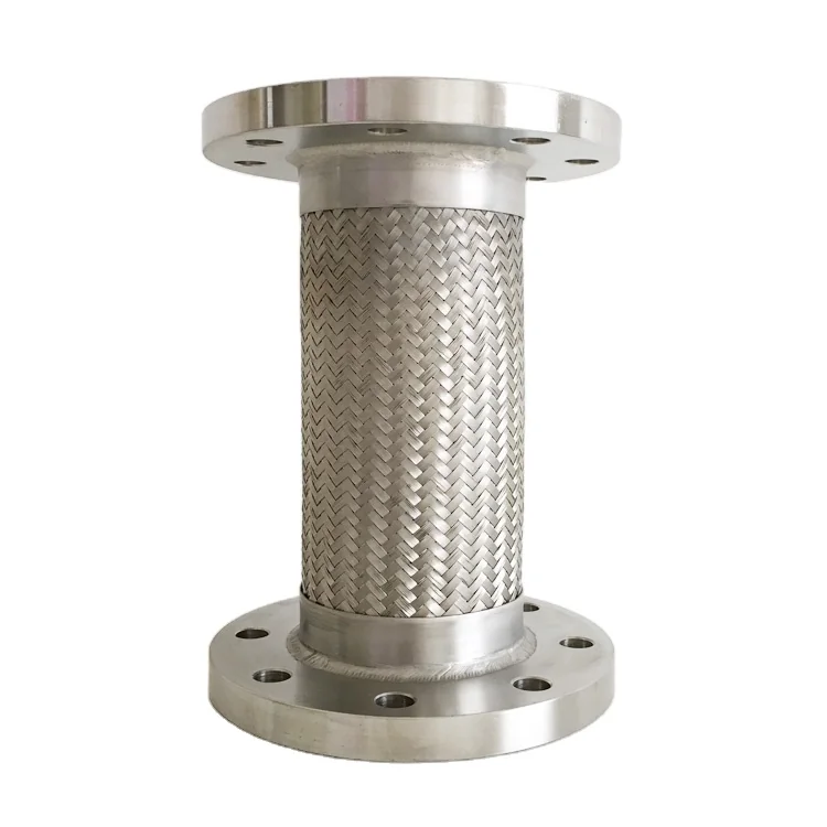 Flexible Metal Connector Stainless Steel Braided Hose with Carbon Steel Flange