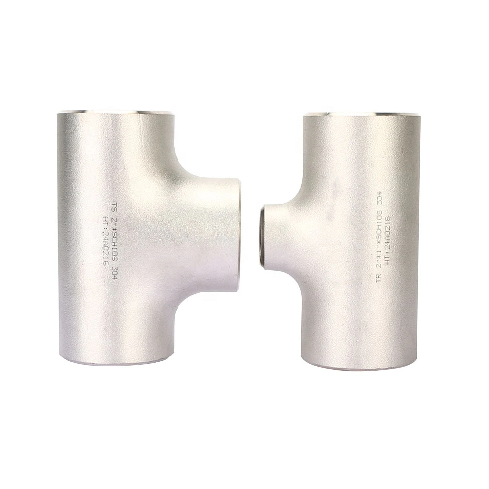 ASME B16.9 WP304L Stainless Steel Equal Tee SCH5S